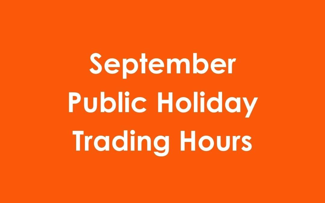 Thrift Park September 2022 Trading Hours